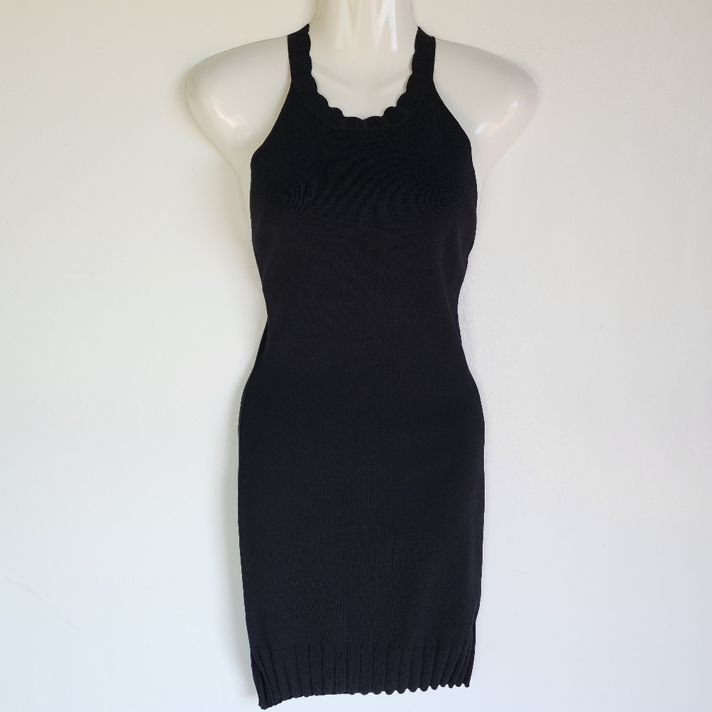GB Black Sleeveless Mini Bodycon Dress Size S